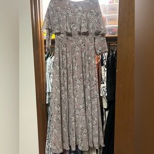 Dainty Jewells Mauve Floral Long Sleeve Dress